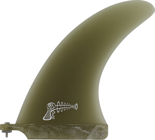 RAY GUN FIBERGLASS CENTER FIN 8.0" SMOKE