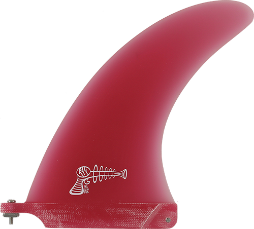 RAY GUN FIBERGLASS SURFBOARD CENTER FIN 9.0" RED