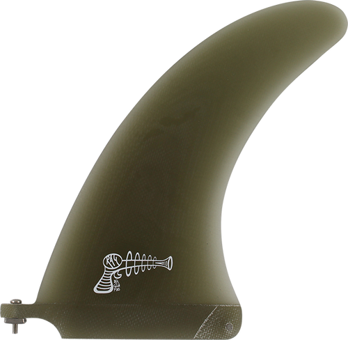 RAY GUN FIBERGLASS VOLAN CENTER FIN 8.0" SMOKE