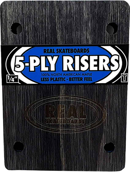 REAL WOODEN RISERS SET 5ply 1/4" THUNDER