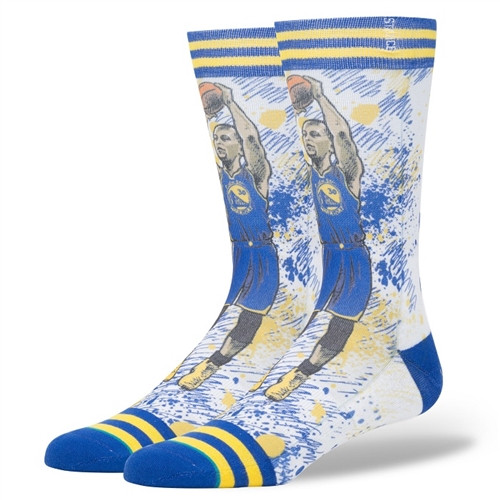 Stance TF Curry Socks Mens Blue M (6-8.5)