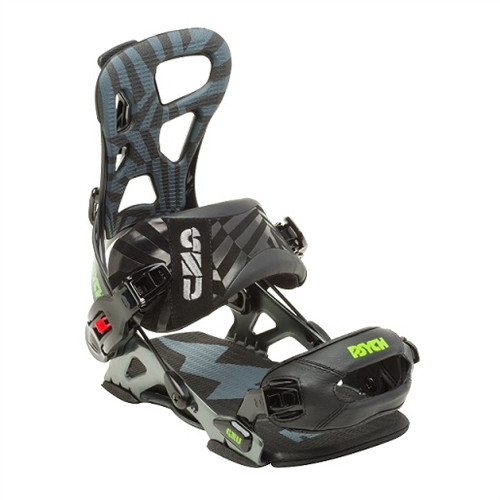 GNU 16 PSYCH Snowboard Bindings Black XL