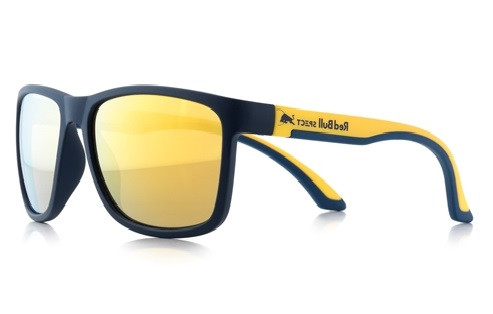 Red Bull TWIST Sunglasses Matt Dark Blue Yellow Brown Gold Lens TWIST-005