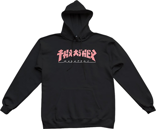 THRASHER GODZILLA GIRLS HD/SWT LARGE  BLK/PINK