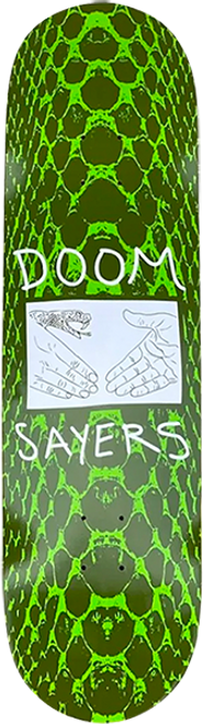 DOOM SAYERS SNAKE SKIN SKATE DECK-9.0 GREEN