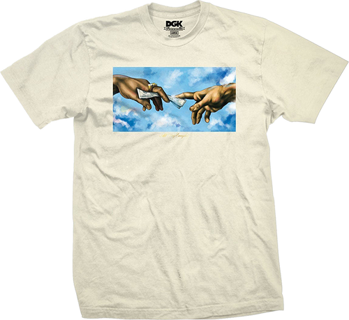 DGK FRESCO SS TSHIRT XLARGE CREAM