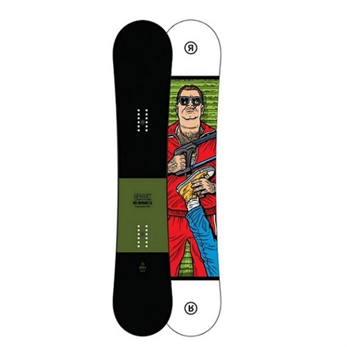 Ride Crook Snowboard Black Green 152