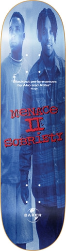 BAKER NGUYEN MENACE TO SOBRIETY SKATEBOARD DECK-8.0