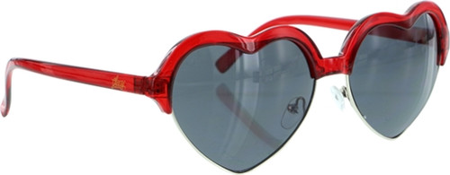 GLASSY BLISS CLEAR RED SUNGLASSES