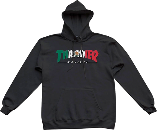 THRASHER MEXICO HOOD HD/SWT LARGE  BLACK