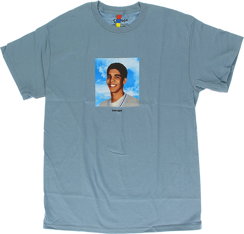 COLOR BARS DEGRASSI YEARBOOK SS TSHIRT SMALL SLATE BLUE