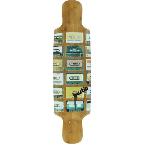 Bustin Boombox Bamboo Skateboard Deck Blue 38"