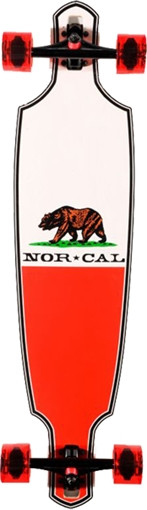NORCAL DROP-THROUGH REPUBLIC Skateboard Complete-9.6x37.8