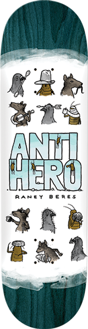 ANTI HERO BERES USUAL SUSPECT SKATE DECK-8.38