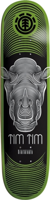 ELEMENT TIM TIM RHINO IMPRINT SKATEBOARD DECK-8.1 featherlight
