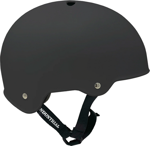 INDUSTRIAL FLAT BLACK SKATE HELMET SM