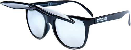 HAPPY HOUR GERWER DOUBLE DOWN BLK SUNGLASSES