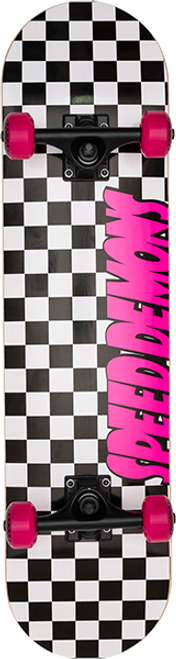 SPEED DEMONS CHECKERS COMPLETE-7.75 BLK/PINK