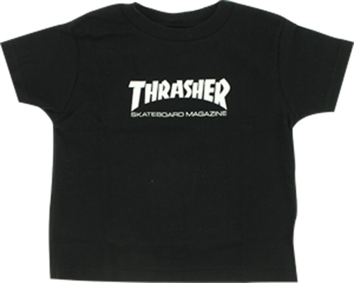 THRASHER MAG LOGO TODDLER SS 5-6T BLK/WHT