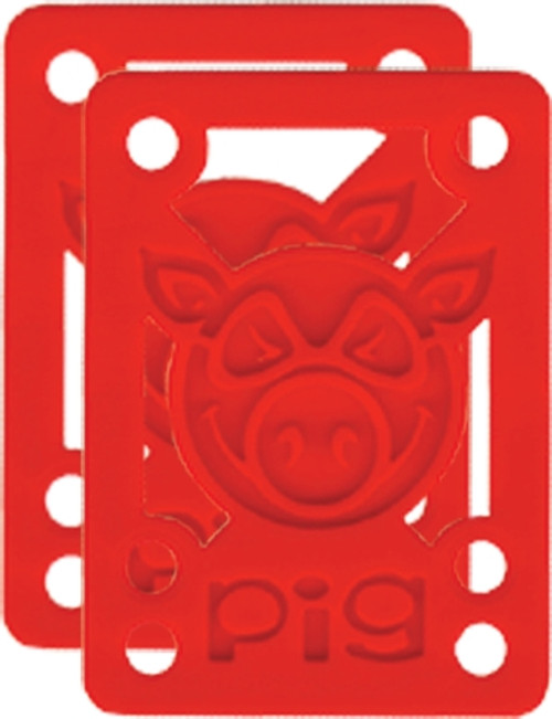 PIG PILES 1/8" HARD RISERS RED (Set of 2)