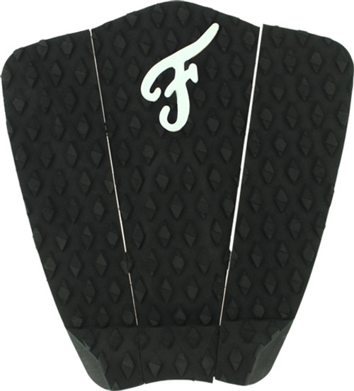 FAMOUS DELUXE F3 3pc BLACK SURFBOARD TRACTION PAD