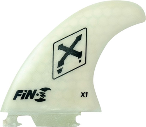 FIN-S X-1 HONEYCOMB WHITE CLEAR 3 fins