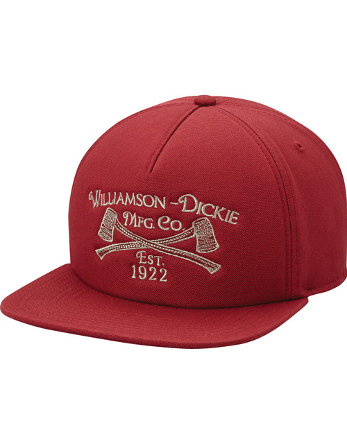 Dickies 67 Slouch Axe 5Panel Hat Crimson Red Snapback