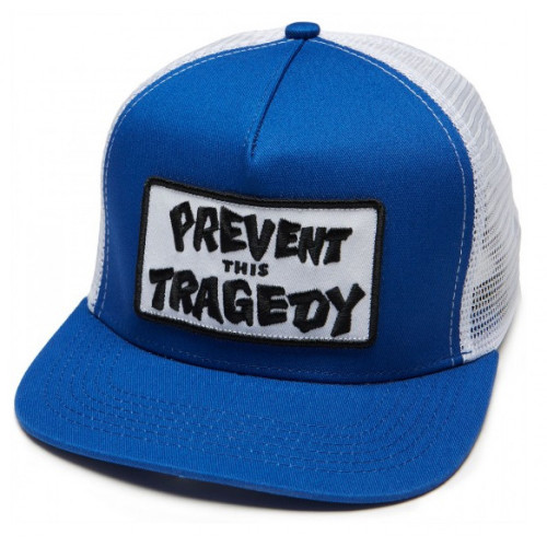 Thrasher Prevent This Tragedy Hat Blue White Snapback