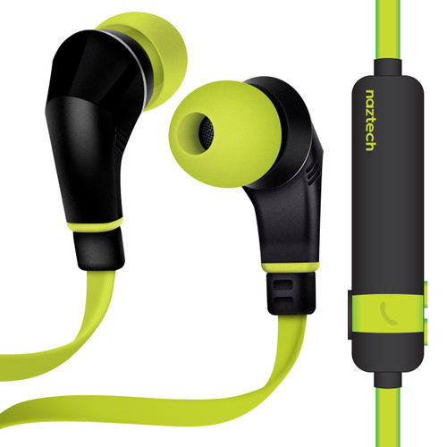 Naztech NX80 Wireless Ear Buds Headphone Lime Black Onesize
