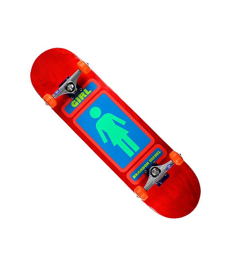 Girl Biebel 93 Till Infinity Skateboard Complete Pink Blue Green 8