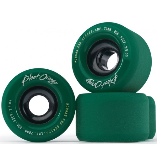 Blood Orange Pro Series Wheels Liam Morgan Forest Green 70mm/80a Set