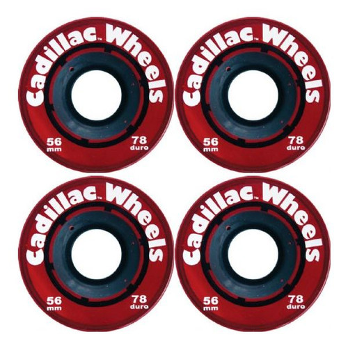 Cadillac Wheels Red 56mm78a Set
