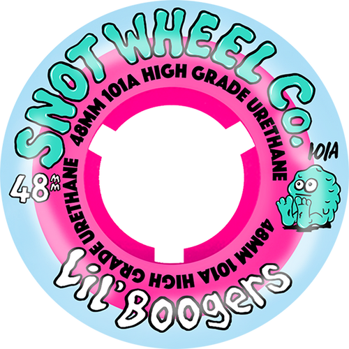 SNOT LIL BOOGERS 48MM 101A ICE BLU/PINK WHEELS SET