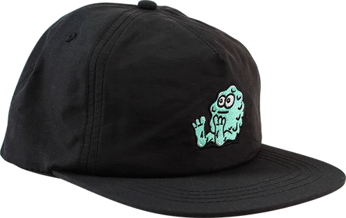 SNOT BOOGER LOGO NYLON HAT BLK/TEAL