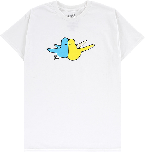 KROOKED BIRD HUG SS TSHIRT LARGE  WHITE