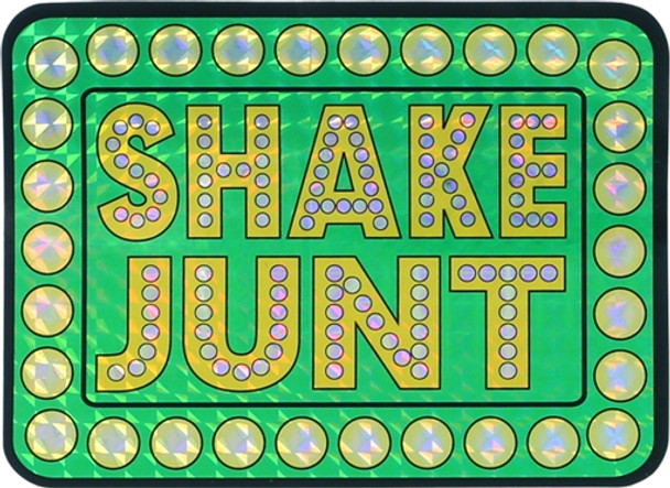 Shake Junt Box Logo Hologram Decal Sticker Single | Boardparadise.com