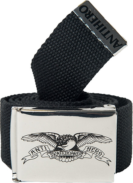 Anti Hero Eagle Web Belt Black/Nickle | Boardparadise.com