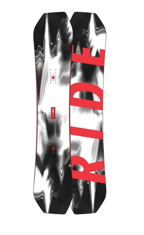 Ride Helix Snowboard Black White Red 157 | Boardparadise.com