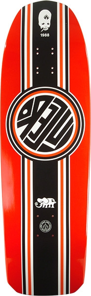 Black Label Lucero Racing Stripe Deck-10X32.88 Red | Boardparadise.com