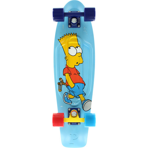 Penny Simpsons Bart Nickel Skateboard Complete Blue 27