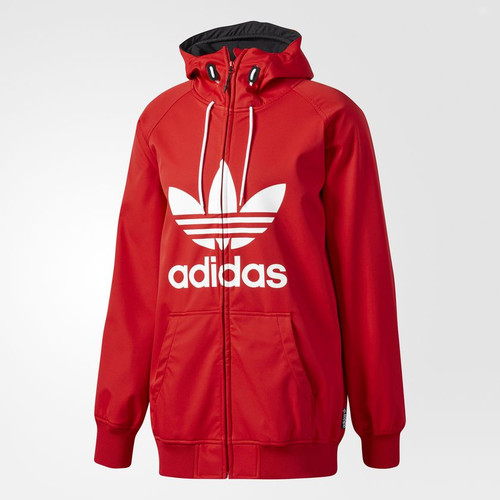 Adidas Greeley Softshell Jacket Mens Red White | Boardparadise.com