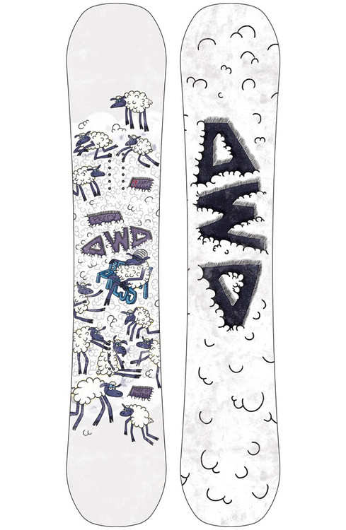 Dinosaurs Will Die Perry Pro Snowboard White 153 | Boardparadise.com