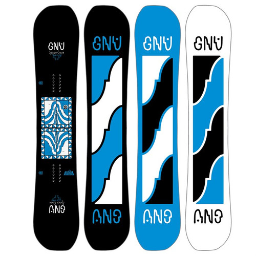 Gnu Fb Space Case Asym Cx2 2018 Snowboard Black Blue 153