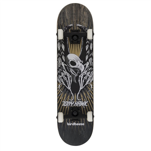 Birdhouse Th Wings Skateboard Complete Charcoad Grey 7.75
