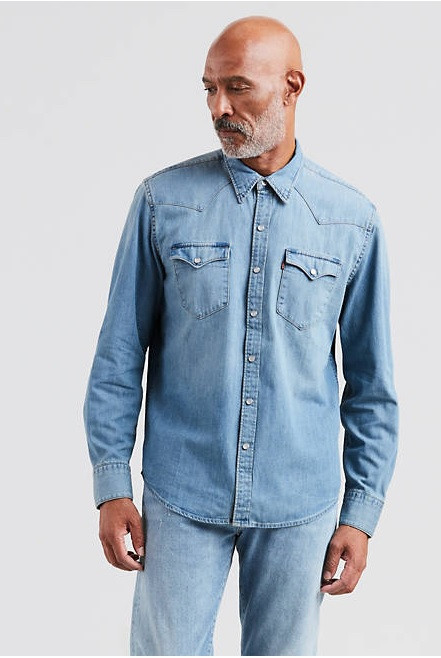 Levis Standard Western Ls Button Up Light Denim | Boardparadise.com Levis Standard Western Ls Button Up Light Denim | Boardparadise.com
