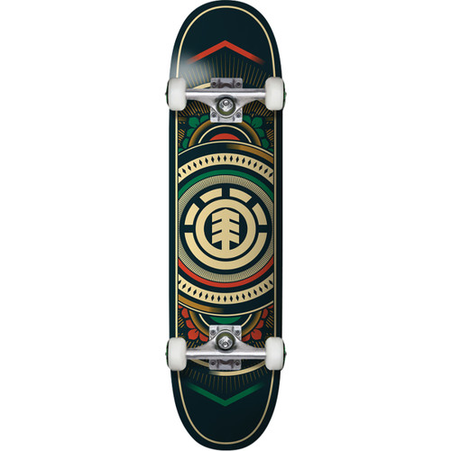 Element Hatched Skateboard Complete 7.7 Red Green | Boardparadise.com