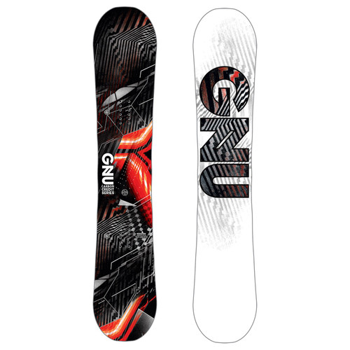 Gnu Carbon Credit Asym Snowboard Black 156W | Boardparadise.com