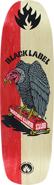 Black Label Vulture Curb Club Dk-8.88X32.25 Nat/Red Split