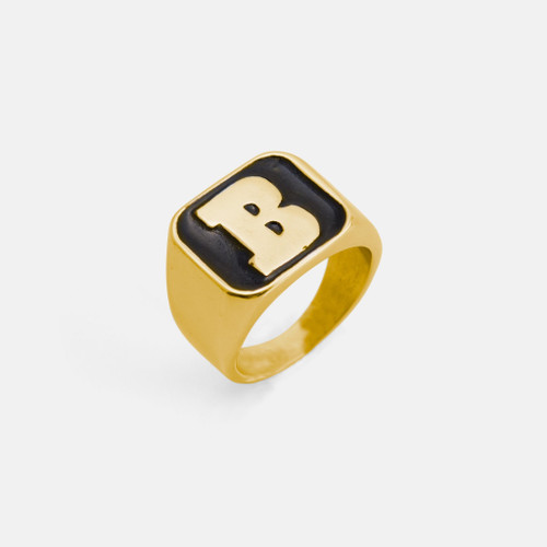 Baker Capital B Ring Gold Black Boardparadise