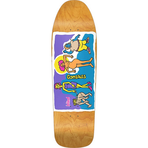 Blind Gonz Colored People Skateboard Deck Orange 9.87X31.9